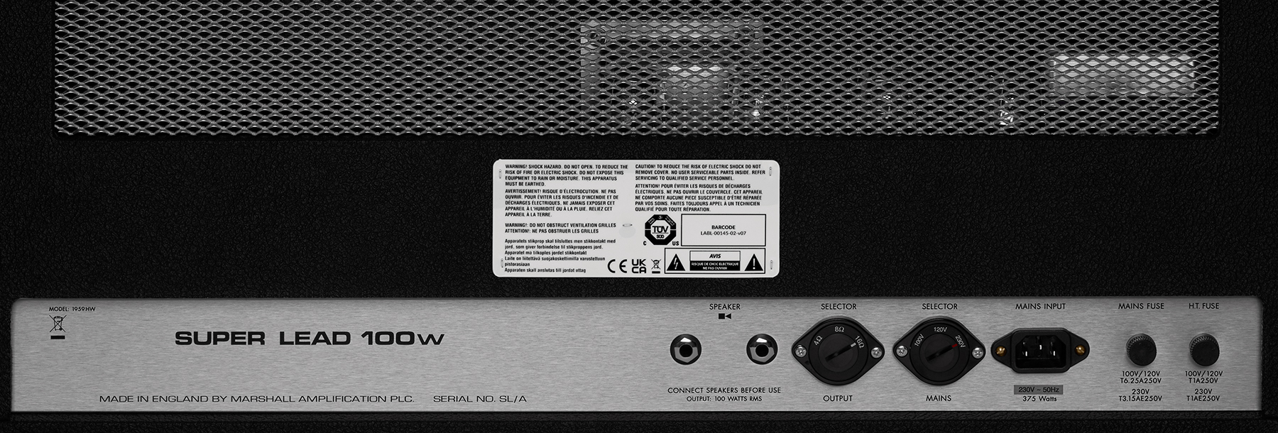 Marshall Jimi Hendrix 1959jmh Handwired Bundle Ltd 100w El34 4x12 - Cabezal para guitarra eléctrica - Variation 6