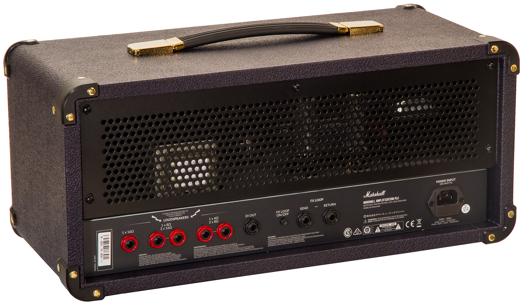 Marshall Studio Classic Sc20h Head 5/20w Purple/black Levant - Cabezal para guitarra eléctrica - Variation 1