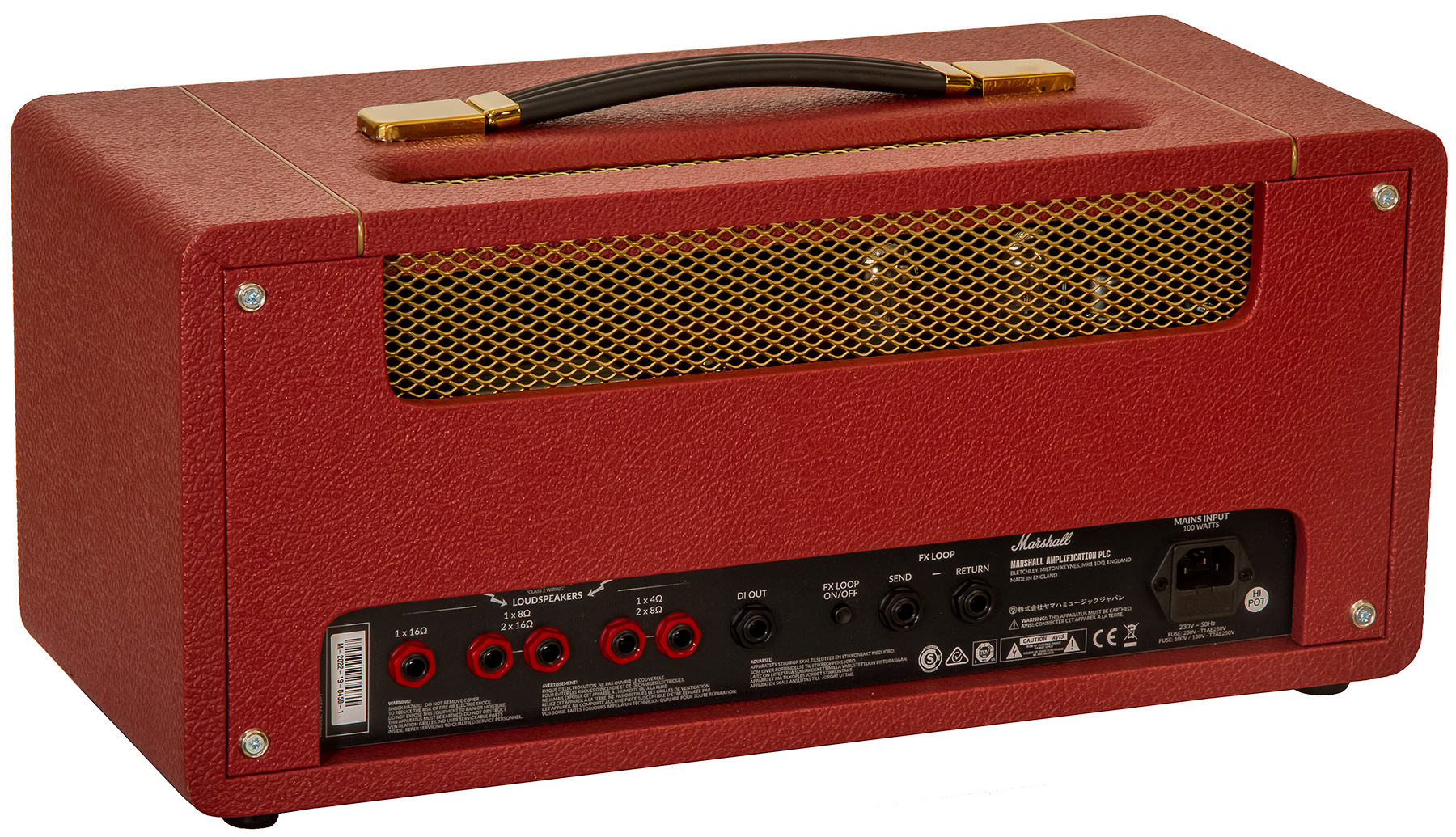 Marshall Studio Vintage Sv20h Head 5/20w Ltd Maroon/cream Levant - Cabezal para guitarra eléctrica - Variation 1