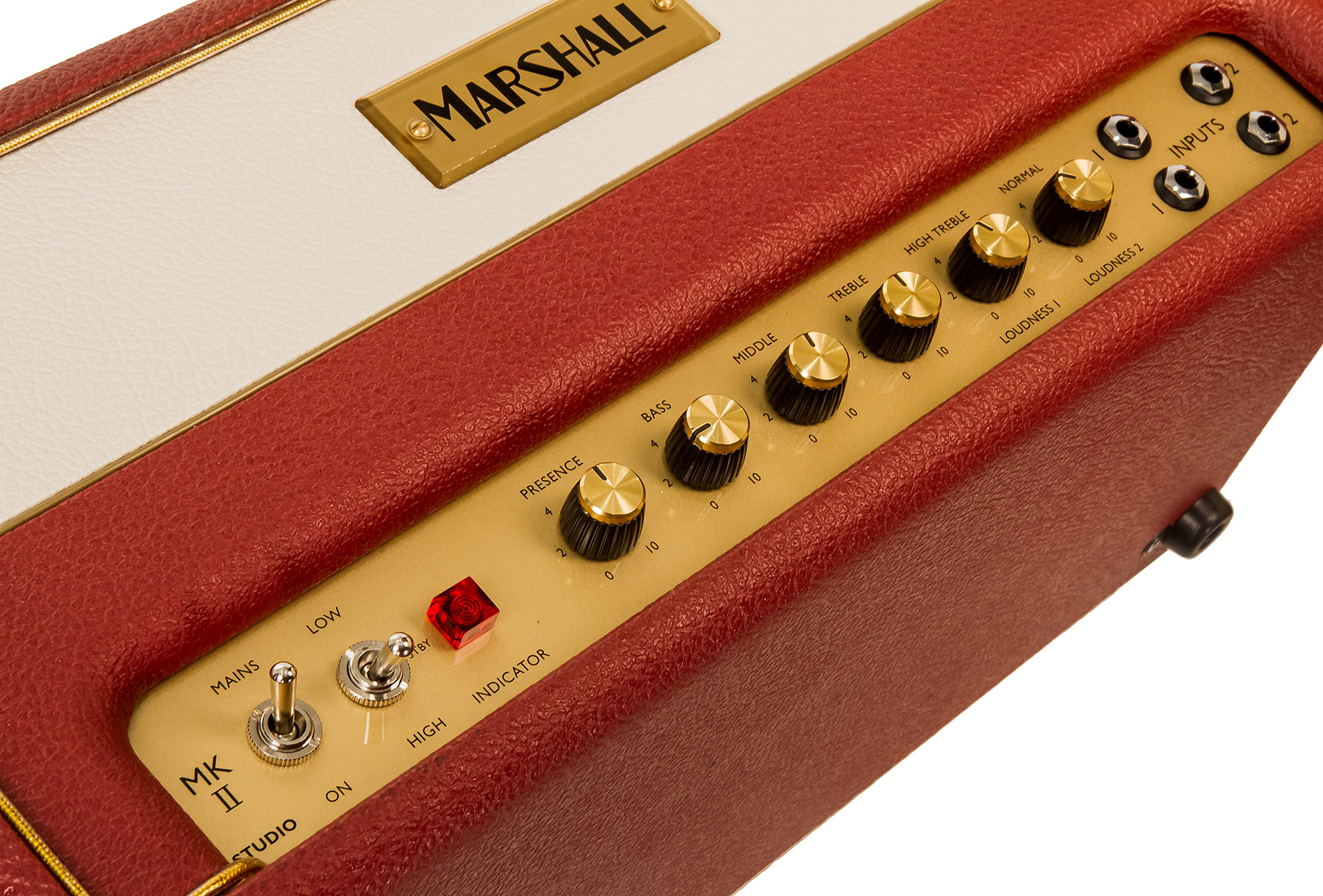 Marshall Studio Vintage Sv20h Head 5/20w Ltd Maroon/cream Levant - Cabezal para guitarra eléctrica - Variation 2