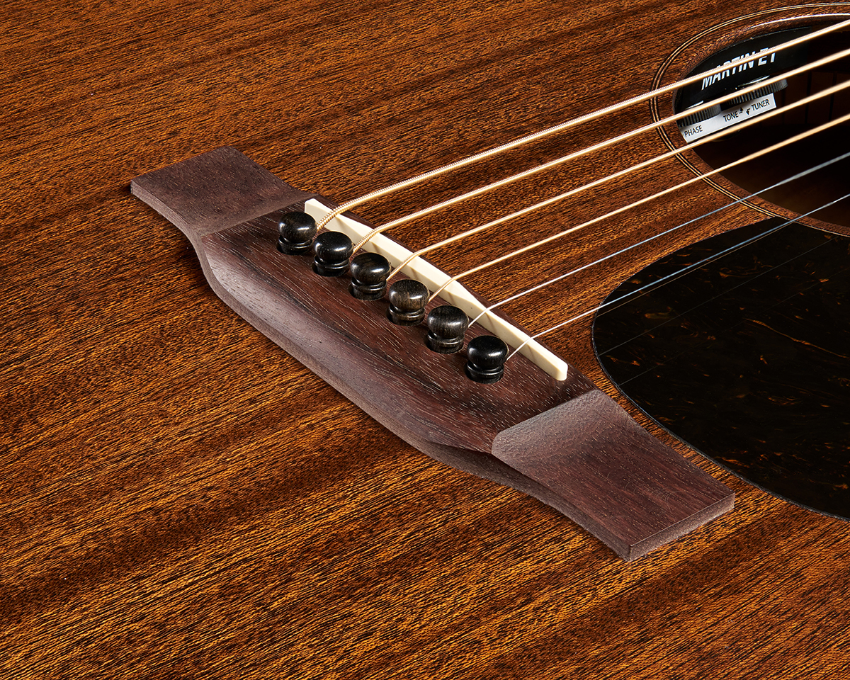 Martin 00010e Sapele Retro Road 000 Shsc Tout Sapele Eb - Dark Mahogany - Guitarra folk - Variation 3