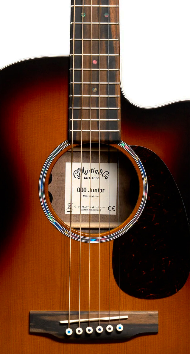 Martin 000cjre Junior 000 15/16 Pan Coupe Epicea Noyer Eb - Satin Walnut Burst - Guitarra folk - Variation 2