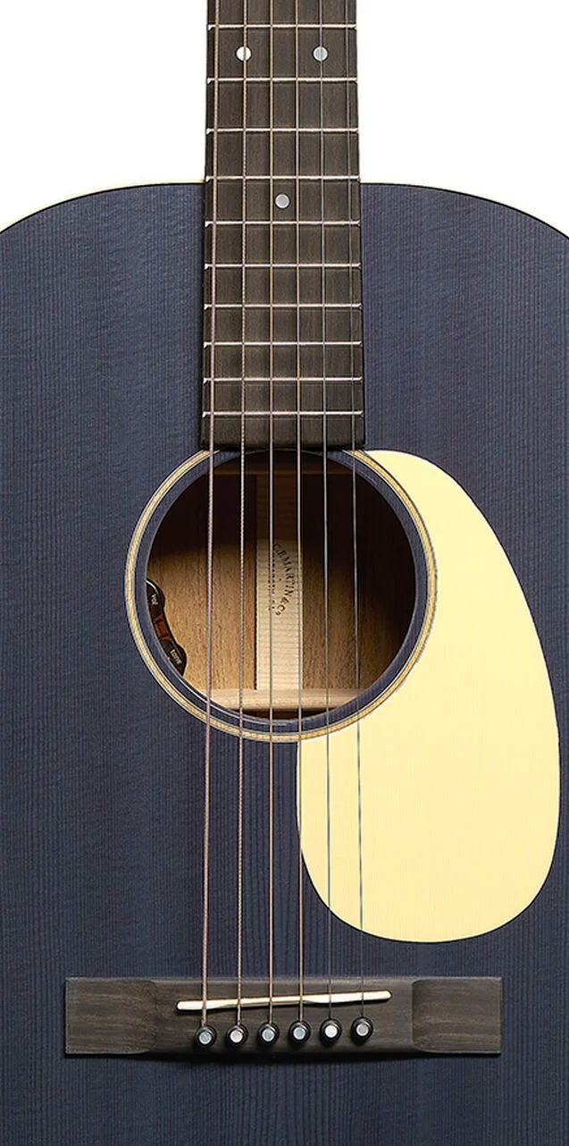 Martin 00l16e 00 Shsc Epicea Acajou Eb - Blue Denim - Guitarra folk - Variation 2