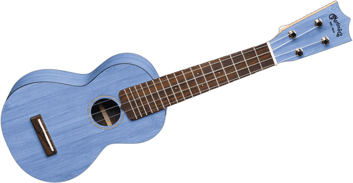 Ukulele Martin 0X Uke Bamboo Soprano +Bag blue satin azul