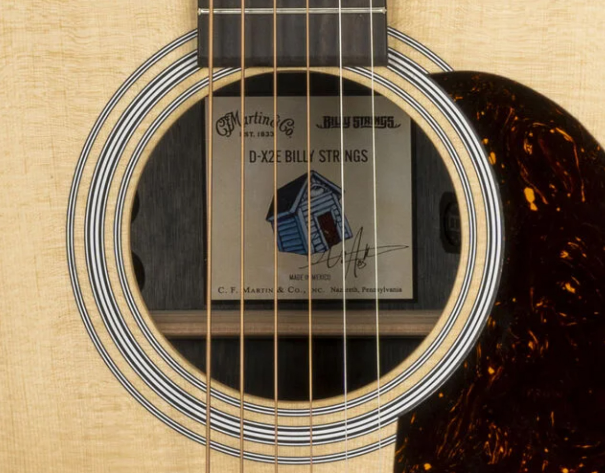 Martin Billy Strings Dx2e Lh Signature Dreadnought Gaucher Epicea Palissandre Hpl Eb - Natural Satin - Guitarra folk - Variation 2