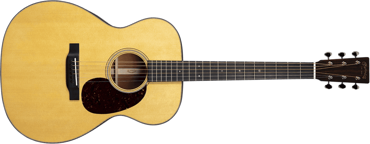Martin 00018 Standard Golden Era 000 Shsc Tout Acajou Eb - Gloss Natural - Guitarra folk - Main picture