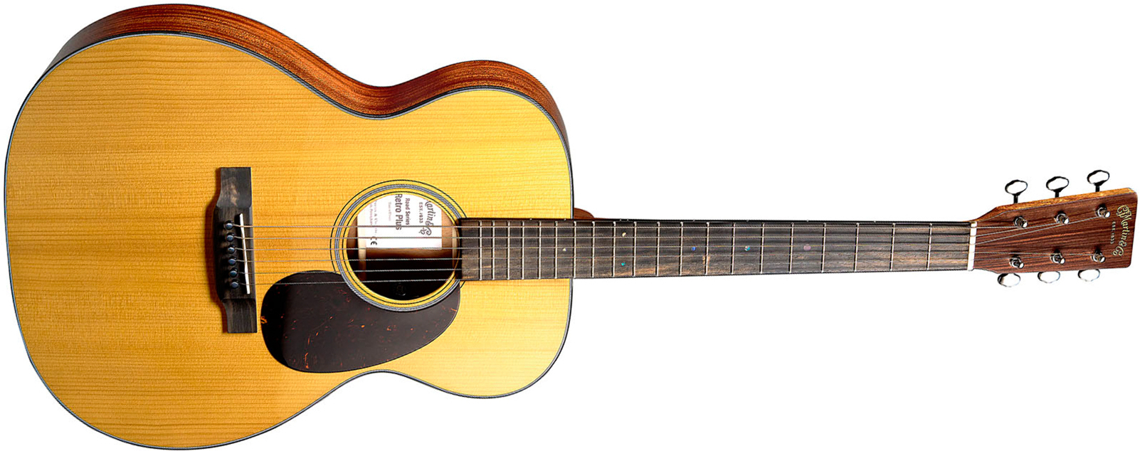 Martin 000e Retro Plus Mahogany 000 Shsc Epicea Acajou Eb - Natural Aging Toner - Guitarra folk - Main picture