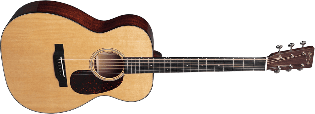 Martin 0018 Standard Golden Era 00 Shsc Epicea Acajou Eb - Gloss Natural - Guitarra folk - Main picture