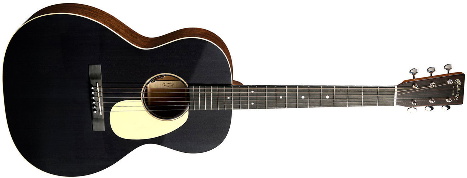 Martin 00l16e 00 Shsc Epicea Acajou Eb - Black Smoke - Guitarra folk - Main picture