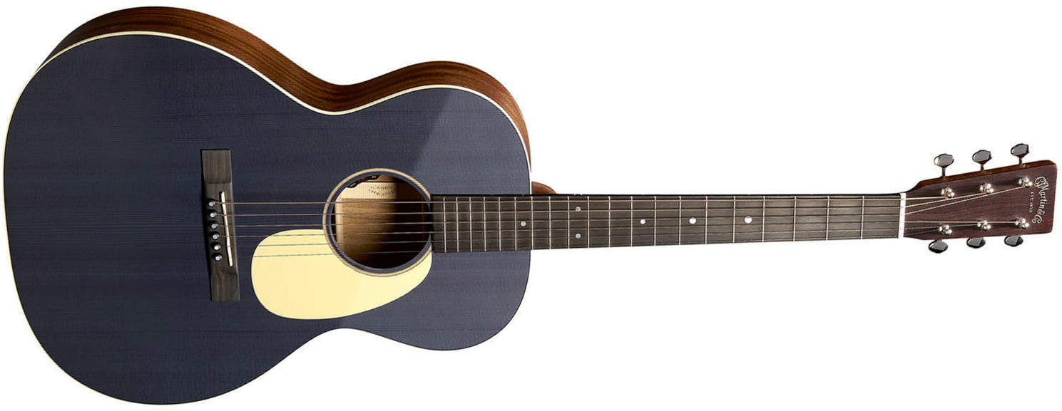 Martin 00l16e 00 Shsc Epicea Acajou Eb - Blue Denim - Guitarra folk - Main picture
