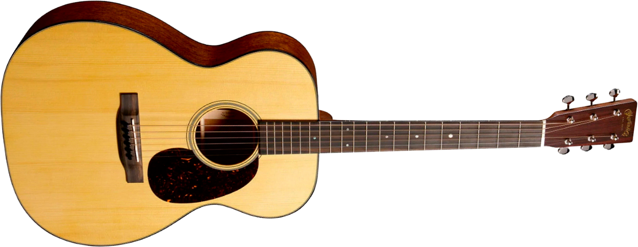 Martin Custom Shop 00018 Shsc Epicea Adirondack / Acajou Eb - Natural Aging Toner - Guitarra folk - Main picture