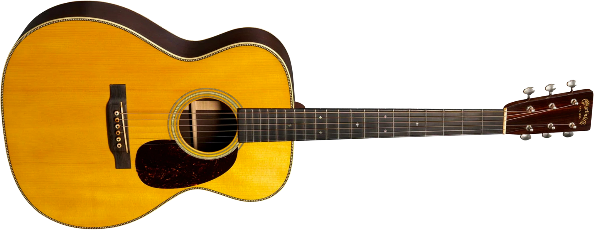 Martin Custom Shop 00028 1937 Madagascar Rosewood Shsc Epicea Palissandre Eb - Natural Aged Toner Vintage Gloss - Guitarra folk - Main picture