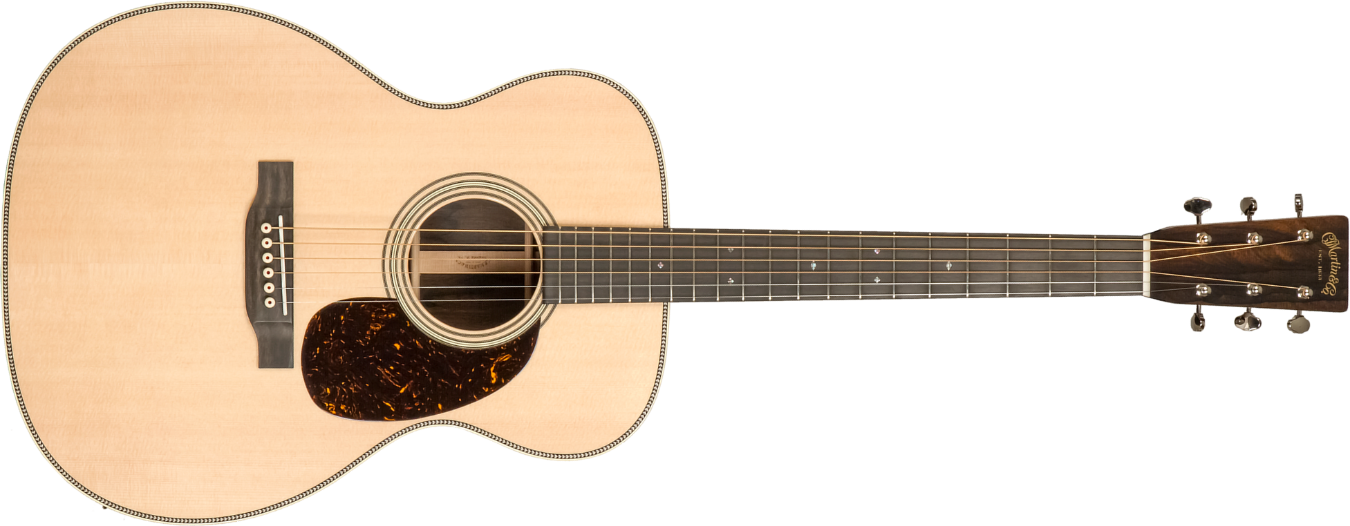 Martin Custom Shop Cs-000-c23035495 Epicea Ziricote Eb #2819079 - Natural - Guitarra folk - Main picture