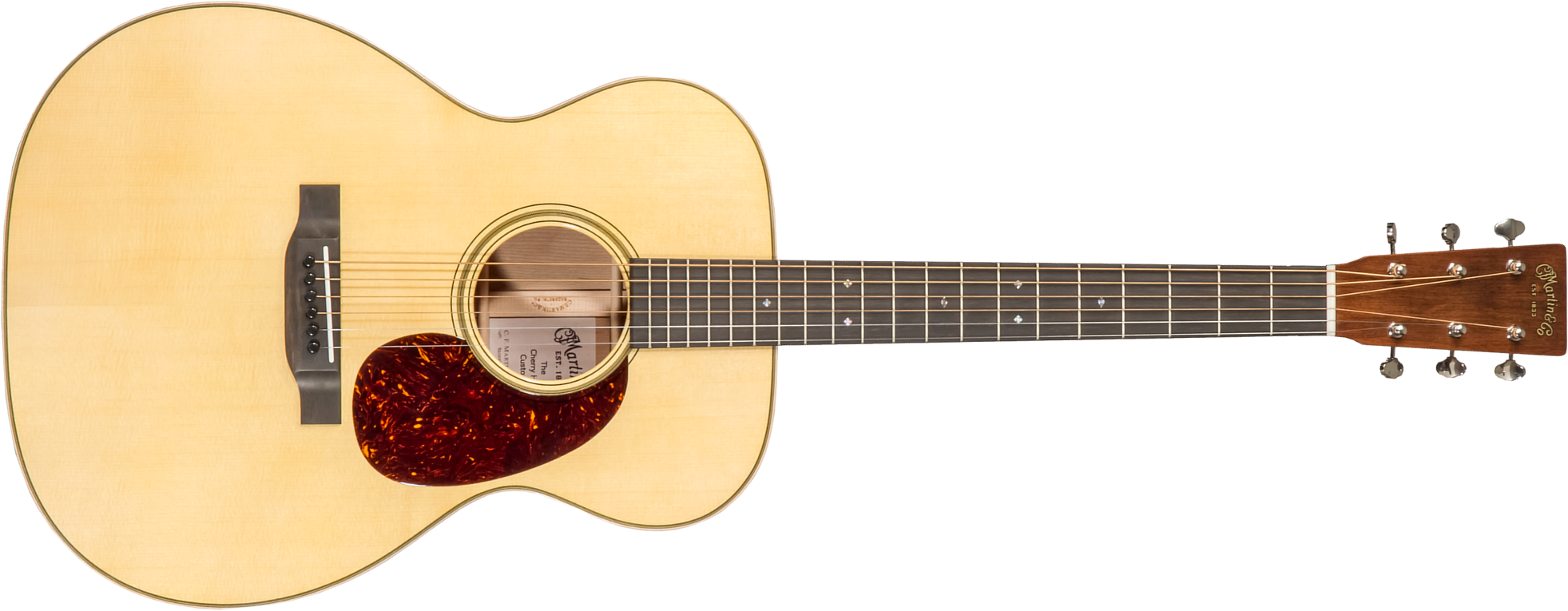 Martin Custom Shop Cs-000-cherryhill 000 Epicea Cerisier Eb #2742278 - Natural Aging Toner - Guitarra acústica & electro - Main picture