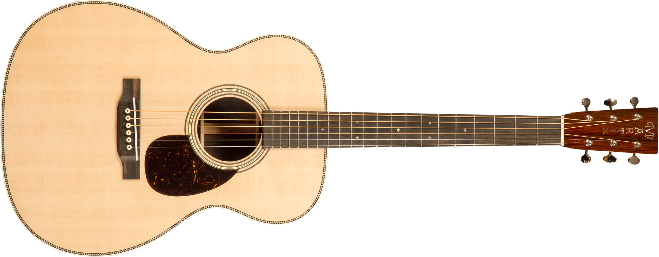 Martin Custom Shop Cs-om-c23035486 Orchestra Epicea Ziricote Eb #2819080 - Natural Clear - Guitarra folk - Main picture
