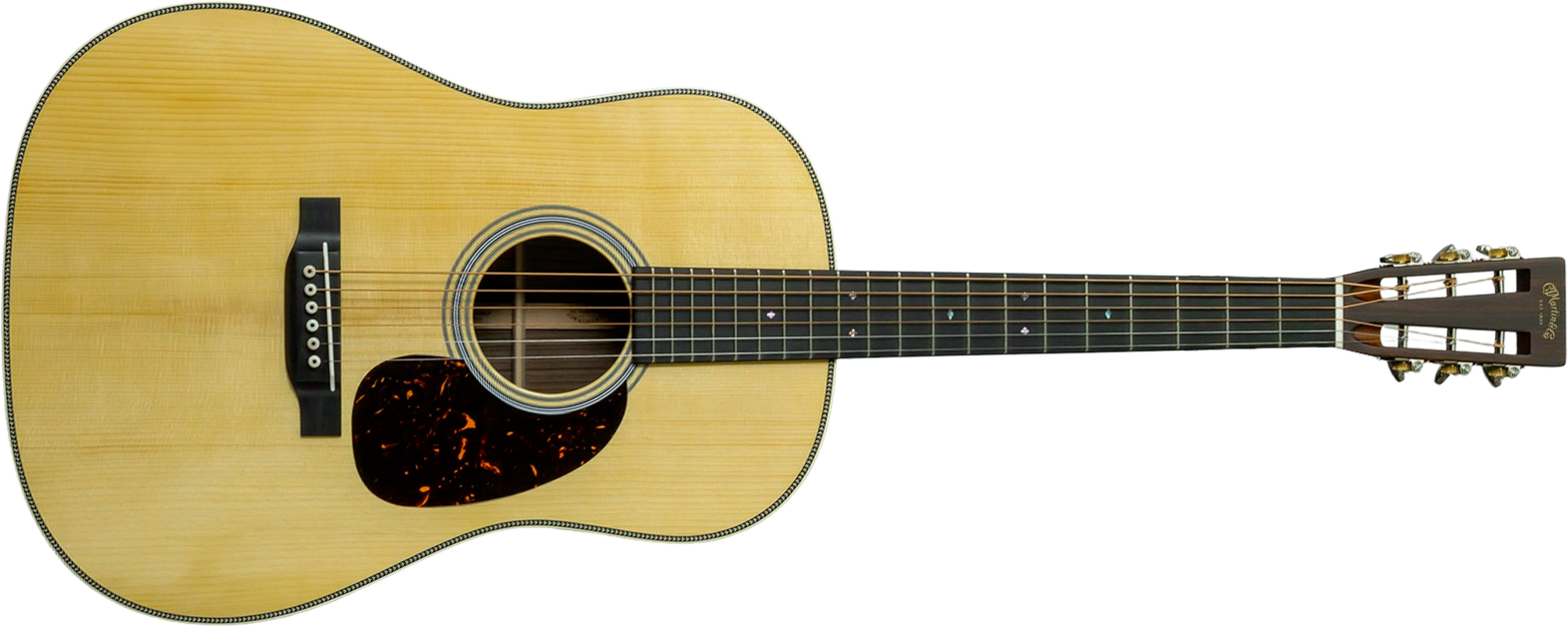 Martin Custom Shop Dreadnought 12-fret Epicea Adirondack / Palissandre Indien Eb #2964120 - Natural - Guitarra folk - Main picture
