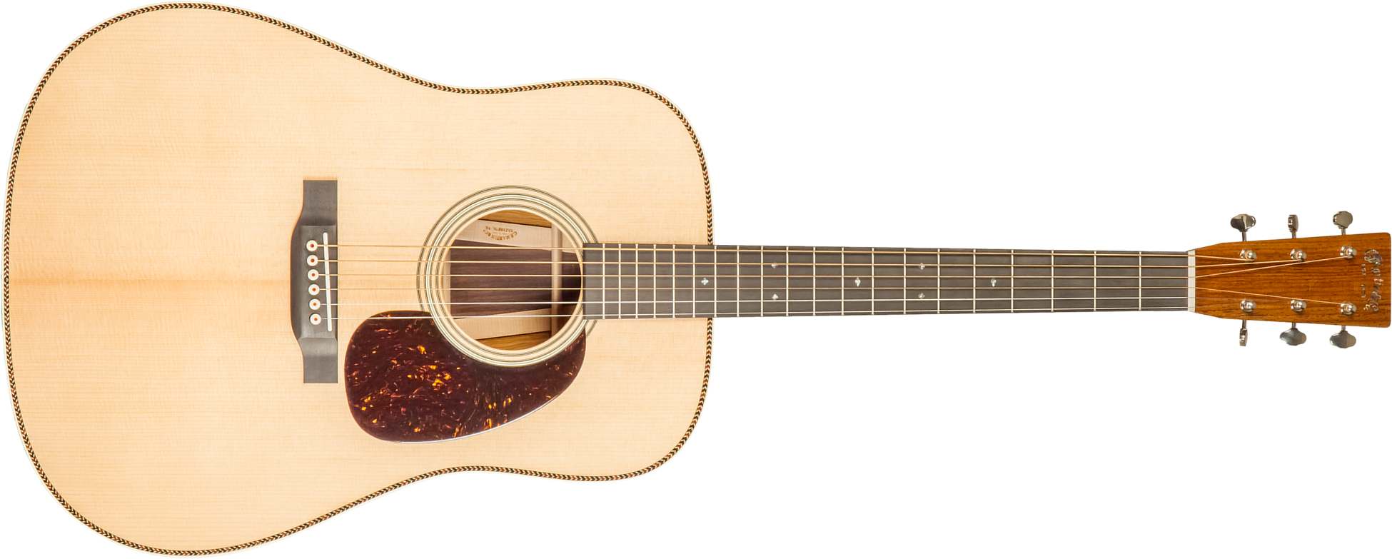 Martin Custom Shop Super D Dreadnought Epicea Sitka Vts Palissandre Guatemala Eb #2717627 - Natural - Guitarra folk - Main picture