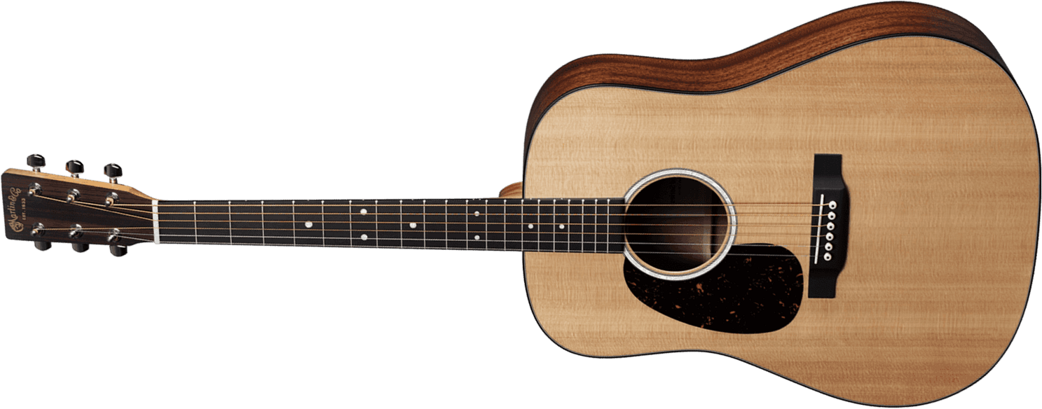 Martin D-10el Sitka Top Lh Gaucher Road Dreadnought Epicea Sapele +housse - Natural - Guitarra electro acustica - Main picture