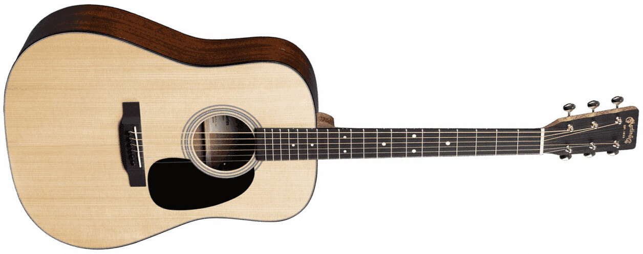 Martin D-12e Road Dreadnought Epicea Sapele Ric +housse - Natural - Guitarra electro acustica - Main picture