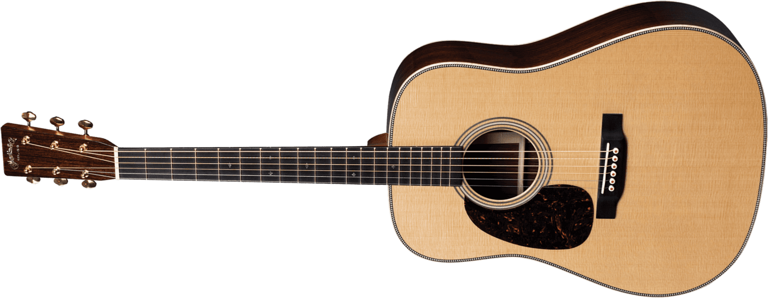 Martin D-28 Lh Modern Deluxe Dreadnought Gaucher Epicea Palissandre Eb - Natural - Guitarra acústica & electro - Main picture