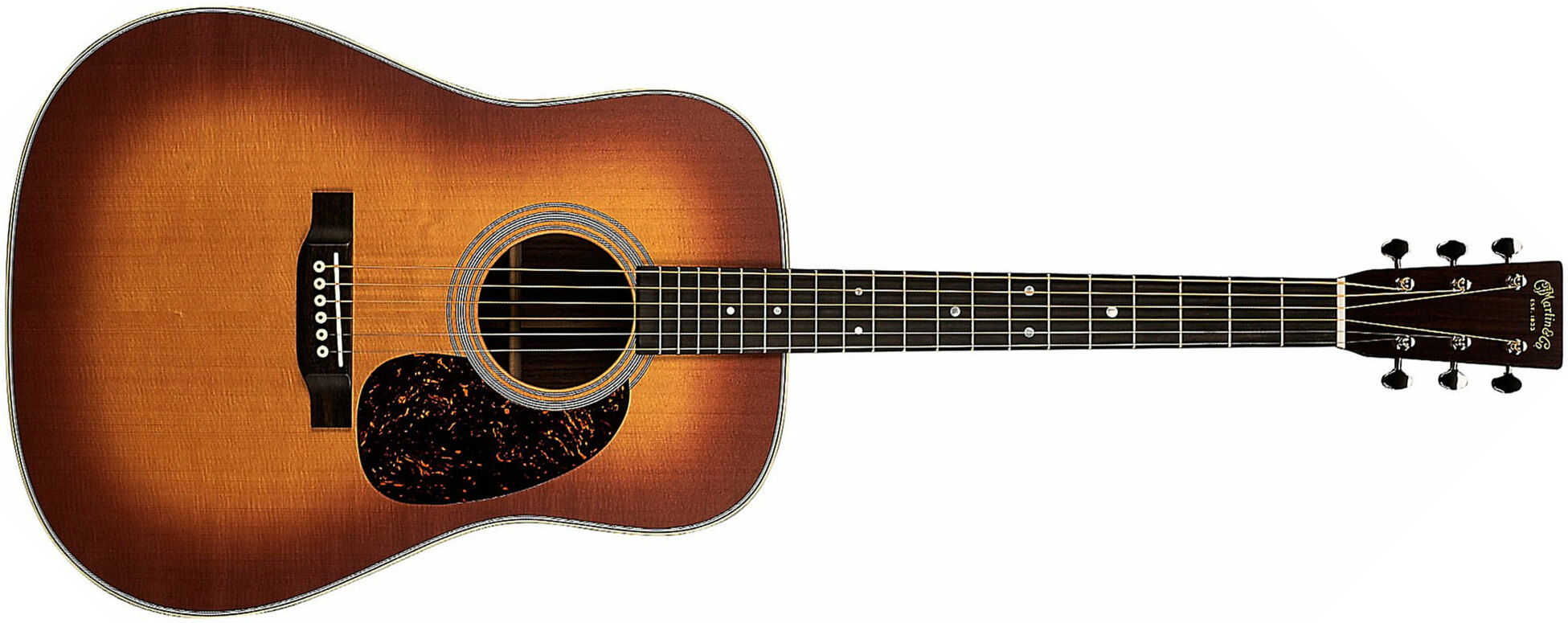 Martin D-28 Standard Dreadnought Epicea Palissandre Eb - Satin Amberburst - Guitarra acústica & electro - Main picture