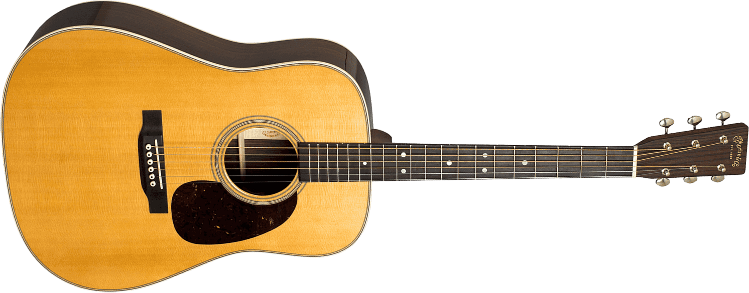 Martin D-28 Standard Dreadnought Epicea Palissandre Eb - Natural Gloss - Guitarra folk - Main picture
