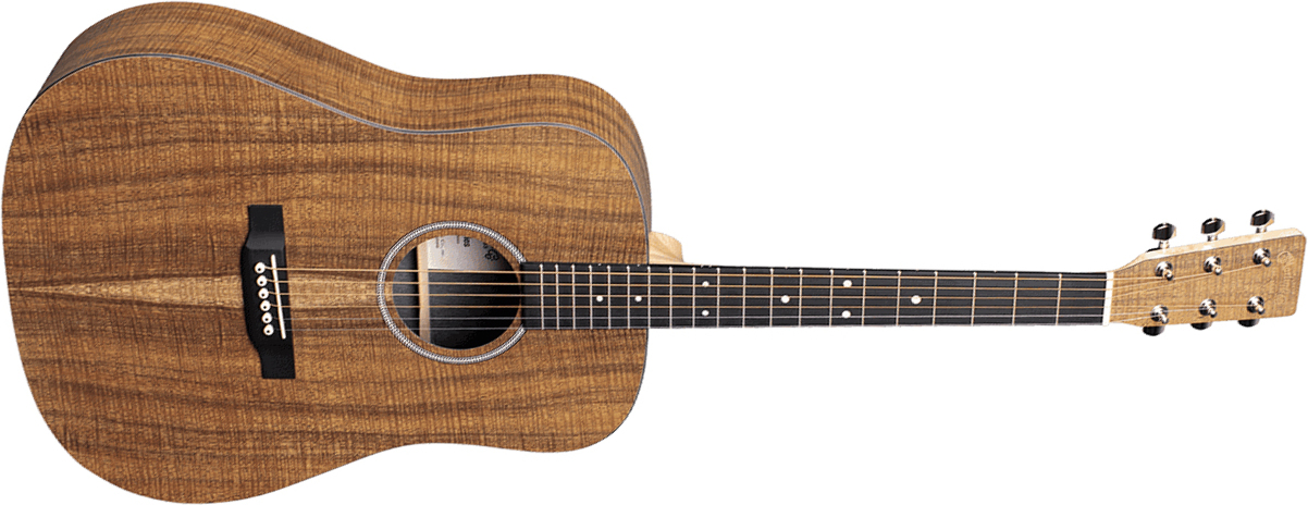 Martin D-x1e Koa Dreadnought Hpl Tout Koa Ric +housse - Natural - Guitarra electro acustica - Main picture