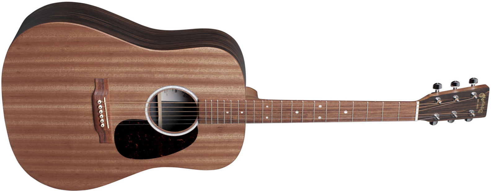 Martin D-x2e Macassar Dreadnought Epicea Ebene Hpl - Natural Satin - Guitarra electro acustica - Main picture