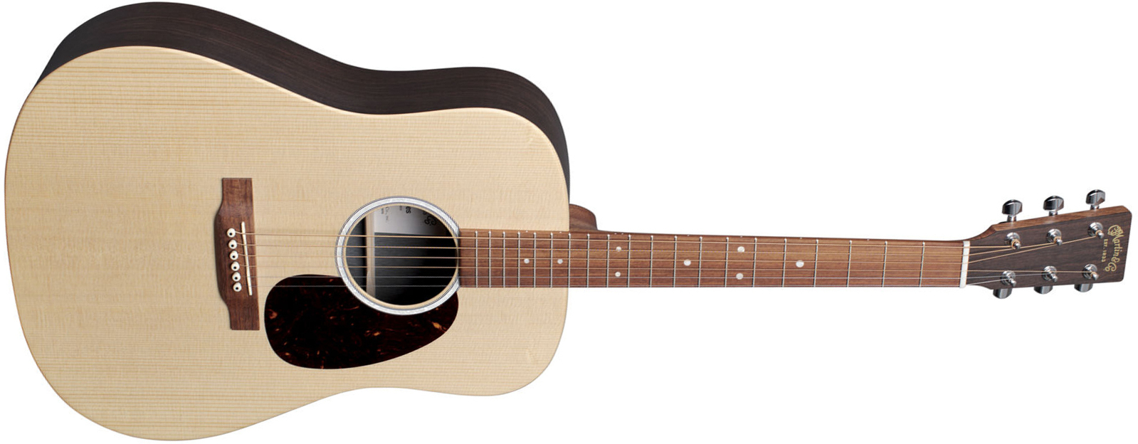 Martin D-x2e Rosewood Dreadnought Epicea Palissandre - Natural Satin - Guitarra electro acustica - Main picture