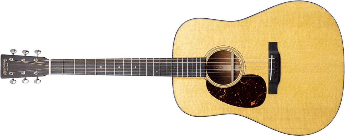 Martin D18 Lh Standard Golden Era Dreadnought Gaucher Epicea Acajou Eb - Gloss Natural - Guitarra folk - Main picture