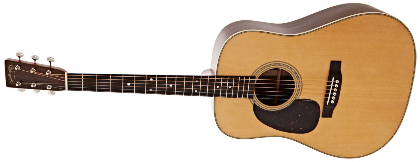 Martin D28 Lh Standard Golden Era Dreadnought Gaucher Epicea Palissandre Eb - Satin Natural - Guitarra folk - Main picture