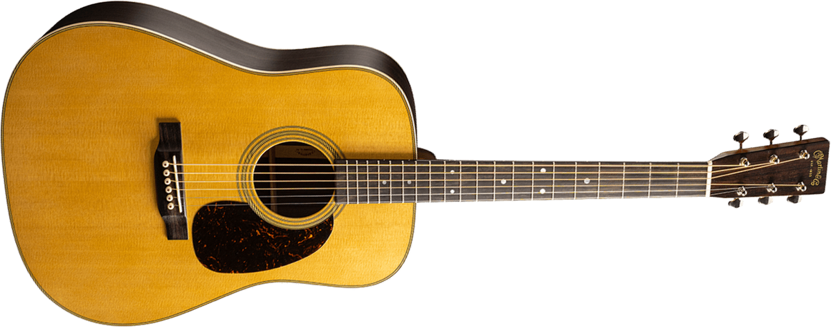 Martin D28 Standard Golden Era Epicea Palissandre Eb - Natural Satin - Guitarra folk - Main picture