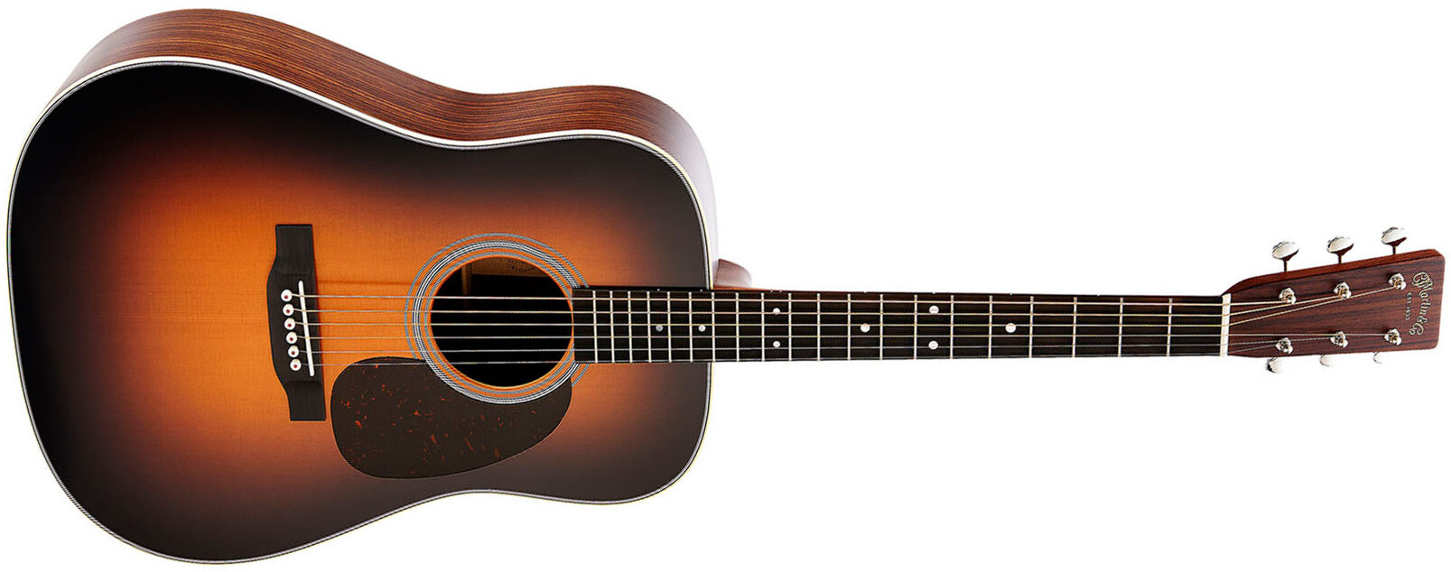 Martin D28 Standard Golden Era Epicea Palissandre Eb - 1935 Sunburst Satin - Guitarra folk - Main picture