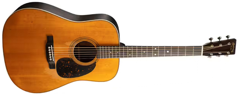 Martin D28 Street Legend Dreadnought Epicea Palissandre Eb - Natural Aged Satin - Guitarra folk - Main picture