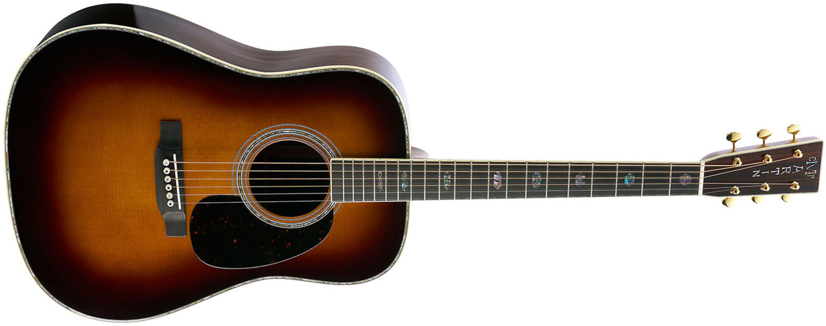 Martin D41 Standard Golden Era Dreadnought Epicea Palissandre Eb - 1935 Sunburst Gloss - Guitarra folk - Main picture