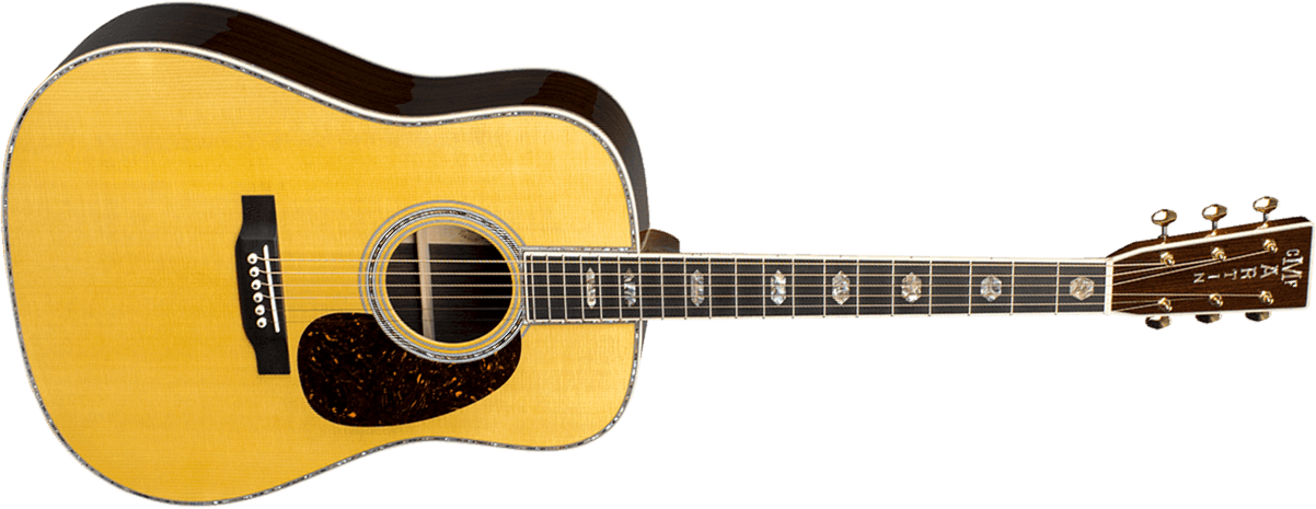 Martin D45 Standard Golden Era Dreadnought Epicea Palissandre Eb - Natural Gloss - Guitarra folk - Main picture