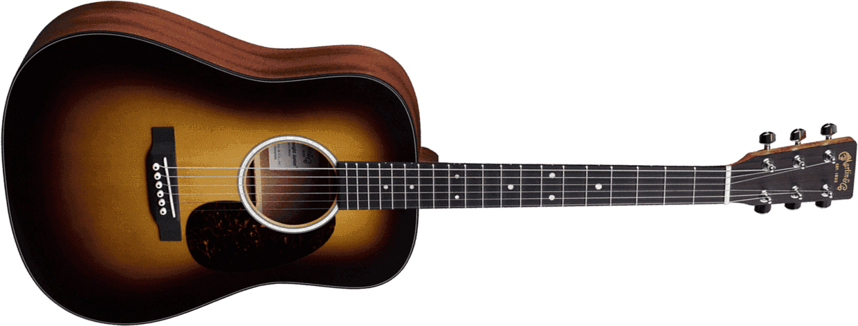 Martin Djr-10e Dreadnought Junior  Epicea Sapele Ric +housse - Burst Satin - Guitarra acústica de viaje - Main picture