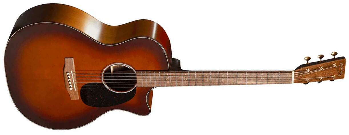 Martin Gpce Inception Maple Grand Performance Cw Epicea Erable Wal - Satin Amber Fade Sunburst - Guitarra folk - Main picture