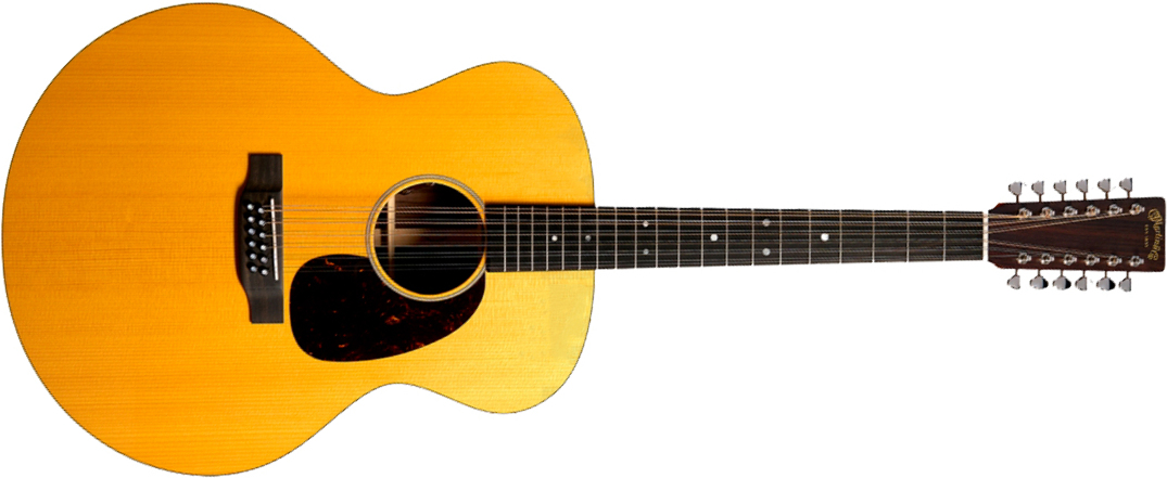 Martin Grand J16e 12-string Jumbo 12c Epicea Palissandre Eb - Natural Vintage Tint - Guitarra folk - Main picture