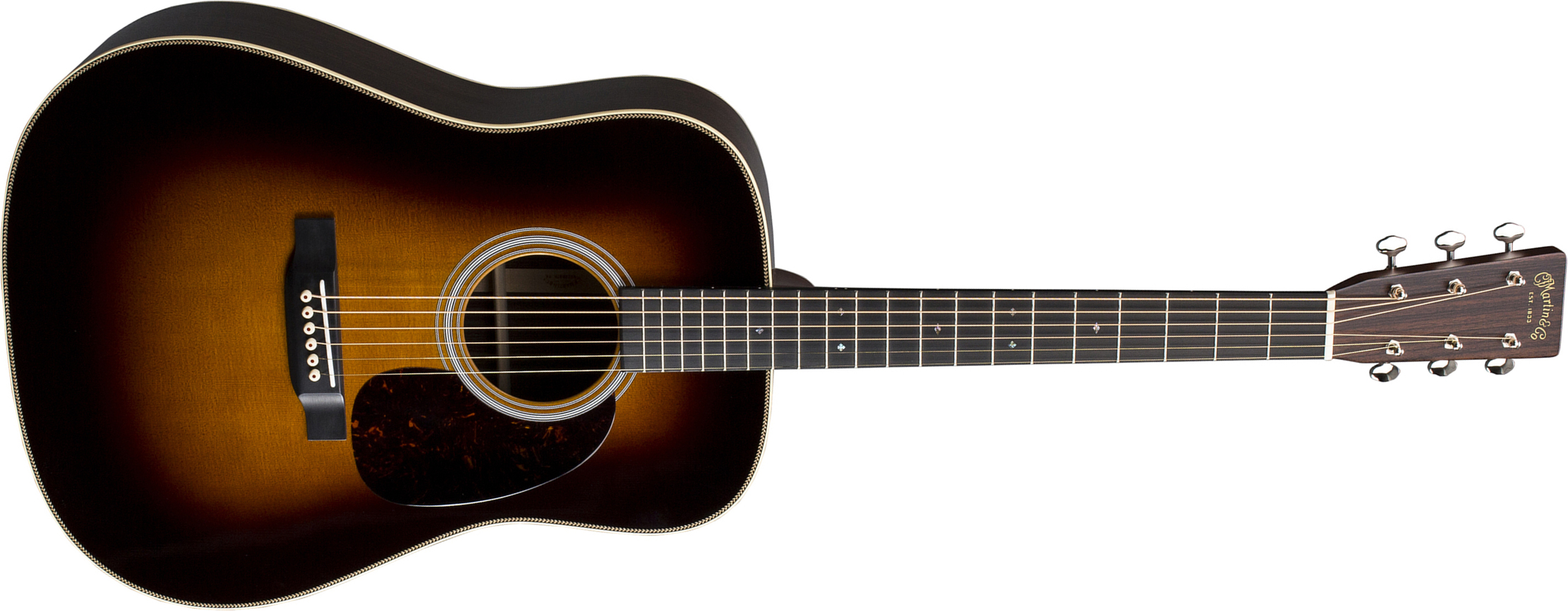 Martin Hd-28 Standard Re-imagined Dreadnought Epicea Palissandre Eb - Sunburst Aging Toner - Guitarra acústica & electro - Main picture