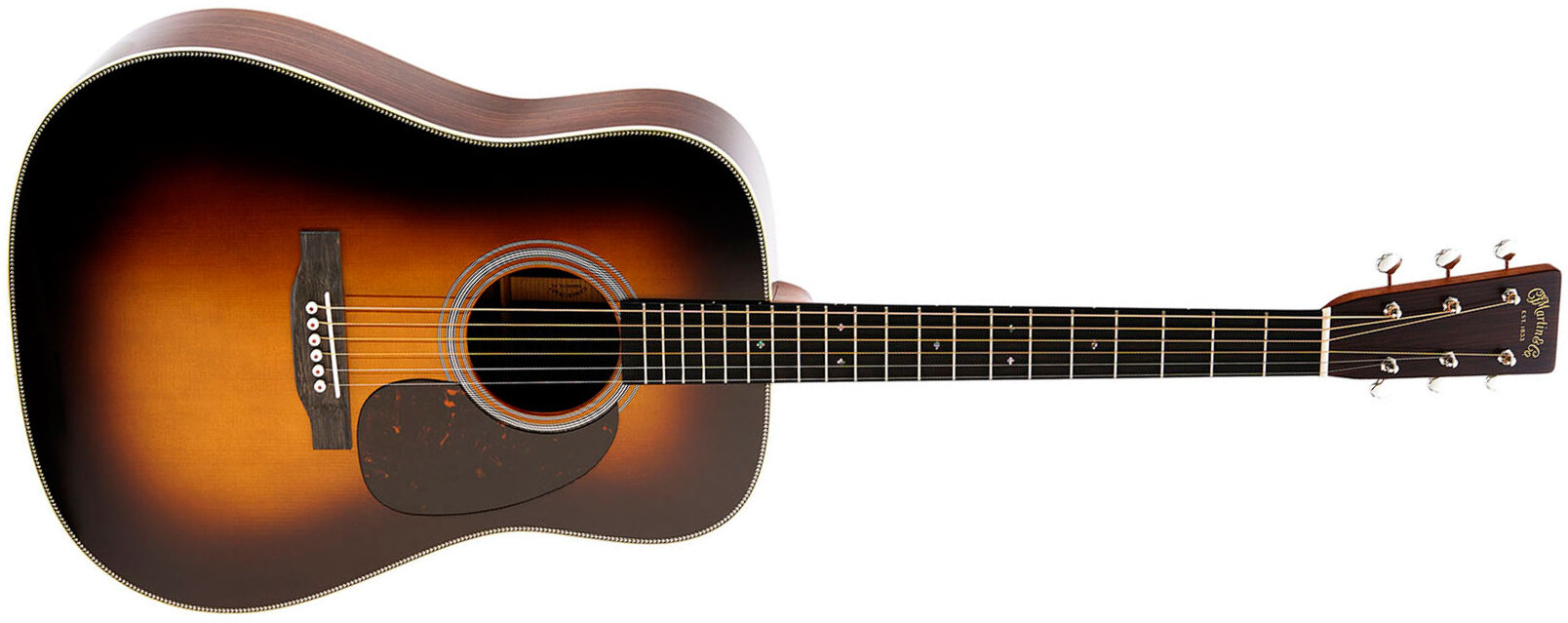Martin Hd28 Standard Golden Era Dreadnought Epicea Palissandre Eb - 1935 Sunburst Gloss - Guitarra folk - Main picture