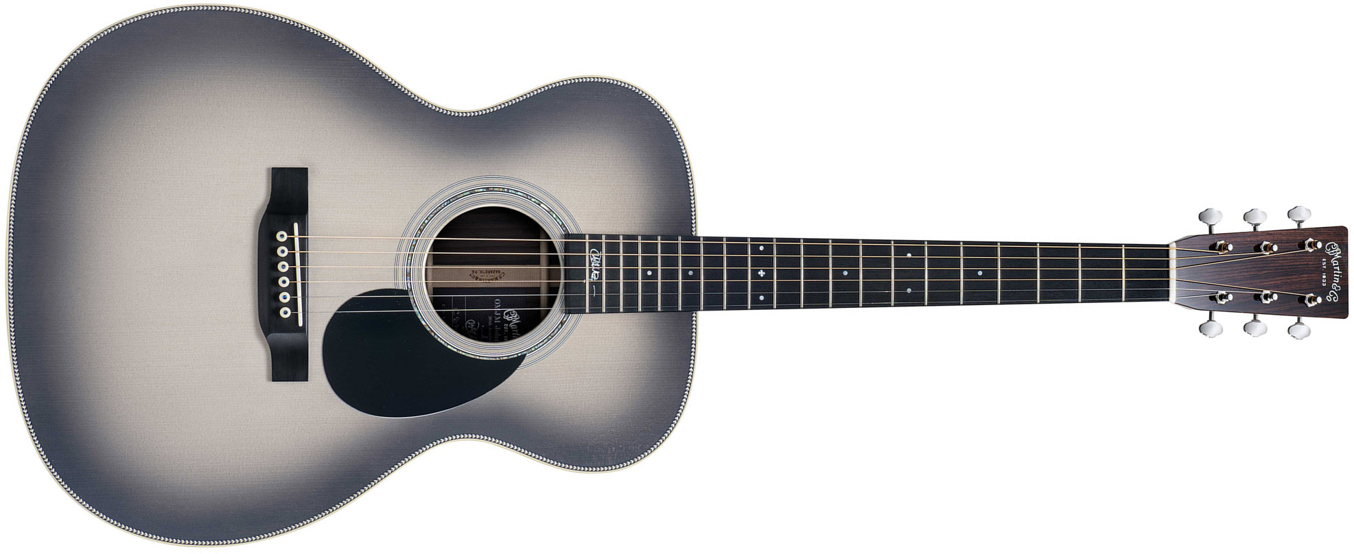 Martin John Mayer Omjm Signature 20th Anniversary Epicea Palissandre Eb - Silverburst - Guitarra folk - Main picture