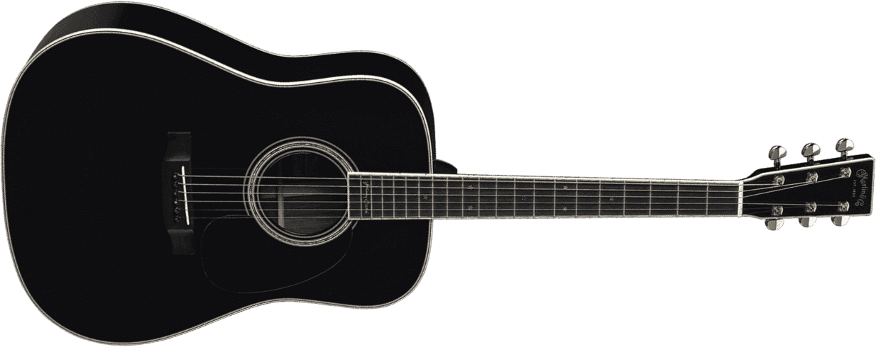 Martin Johnny Cash D-35 Signature Dreadnought Epicea Palissandre Eb - Black - Guitarra acústica & electro - Main picture