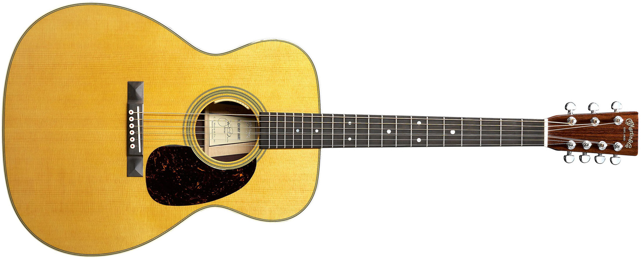 Martin Johnny Marr M7 Signature 0000 7c Epicea Palissandre Eb - Natural Antique Toner - Guitarra folk - Main picture