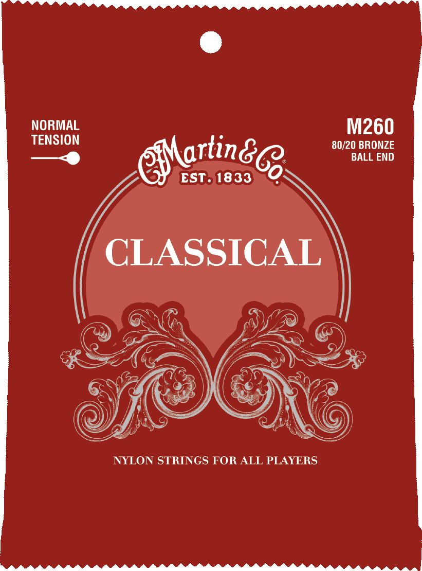 Martin M260 80/20 Bronze Ball End Classical Nylon Guitar 6c Normal Tension - Cuerdas guitarra clásica nylon - Main picture
