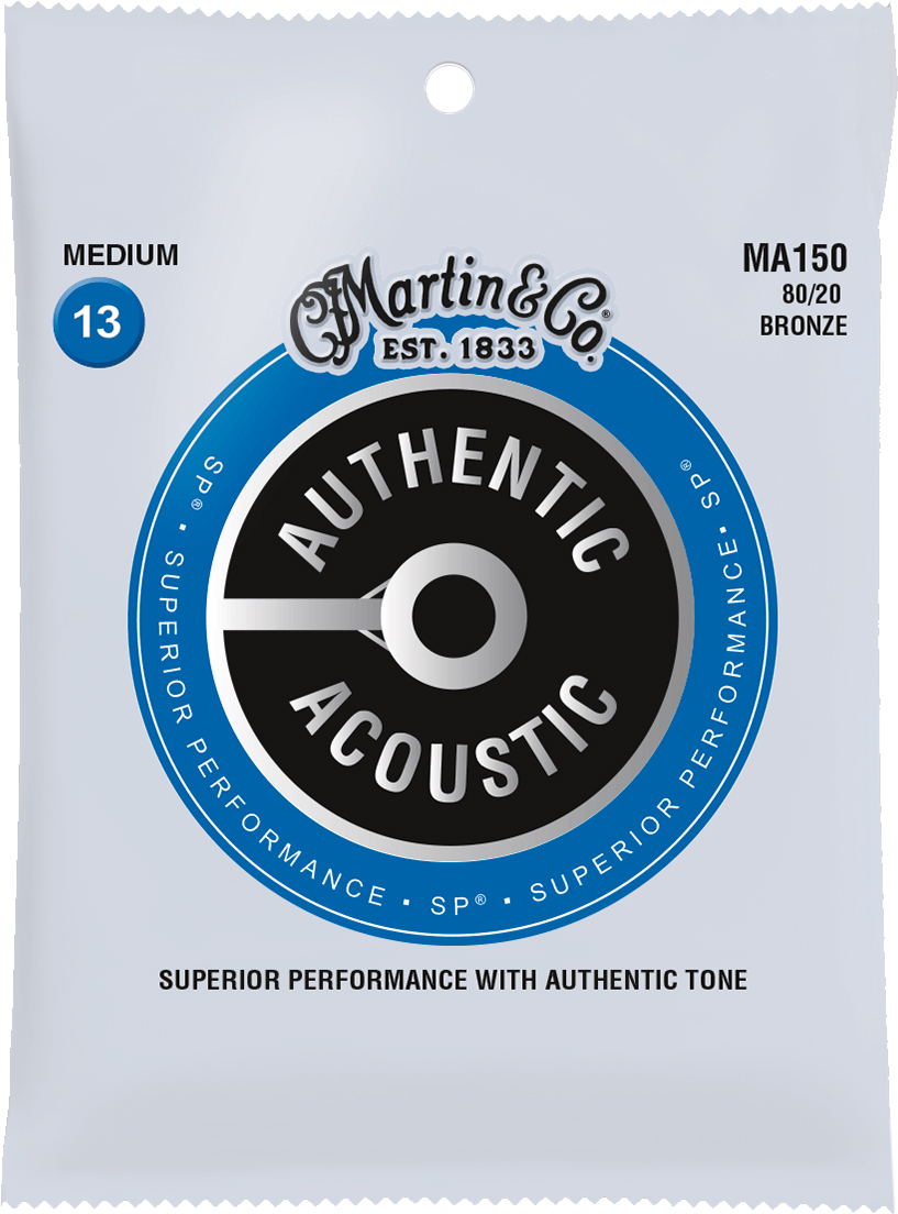 Martin Ma150 Authentic Sp 80/20 Bronze Acoustic Guitar 6c  13-56 - Cuerdas guitarra acústica - Main picture