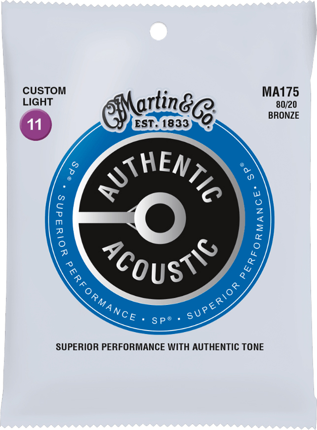 Martin Ma175 Authentic Sp 80/20 Bronze Acoustic Guitar 6c 11-52 - Cuerdas guitarra acústica - Main picture