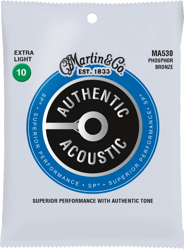 Martin Ma530 Authentic Sp 92/8 Phosphor Bronze Acoustic Guitar 6c 10-47 - Cuerdas guitarra acústica - Main picture
