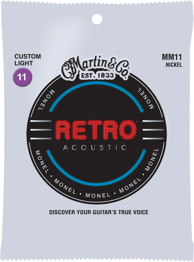 Martin Mm11 Retro Monel Acoustic Guitar 6c 11-52 - Cuerdas guitarra acústica - Main picture