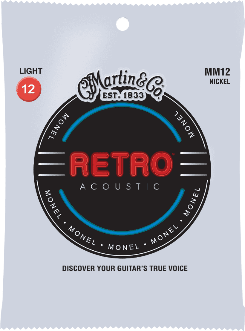 Martin Mm12 Retro Monel Acoustic Guitar 6c 12-54 - Cuerdas guitarra acústica - Main picture